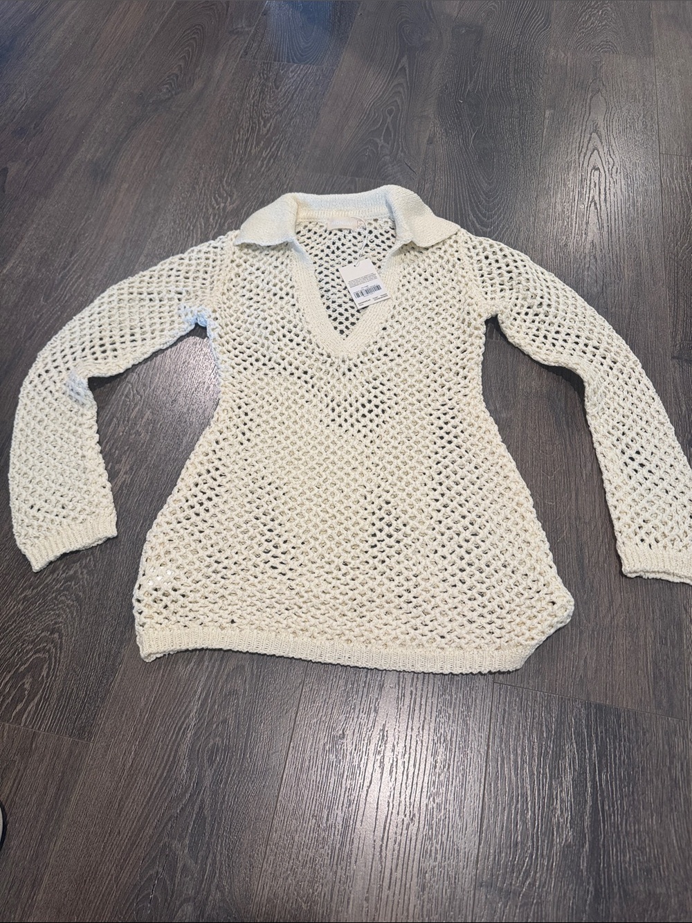 Monday Swimwear Newport Dress
Ivory crochet